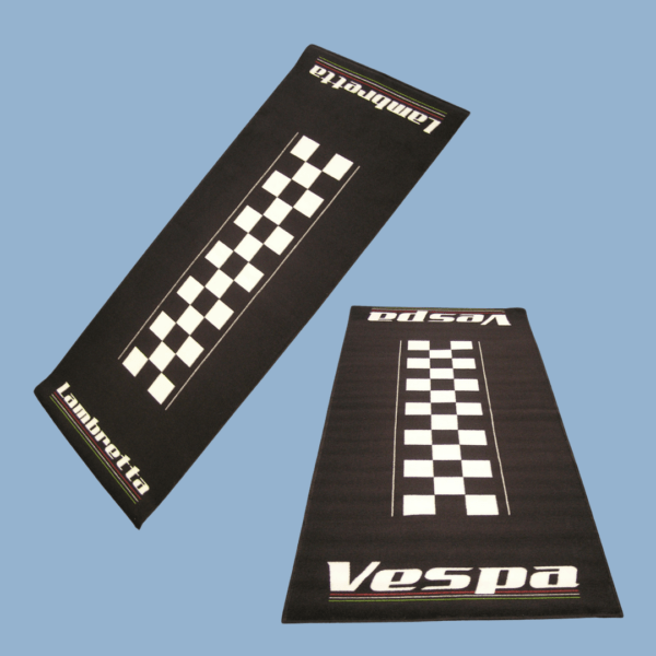 Stuart Bourne with Ticket Number 552 Wins Vespa or Lambretta Garage Mat - Monday 24th March