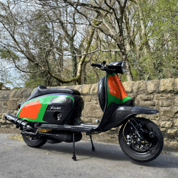 Stephen Mann from Sudbury with Ticket Number 7583 Wins Street Racer Lambretta with Full CASA Performance SST 265 Black Edition Engine - Thursday 24th April - Image 2