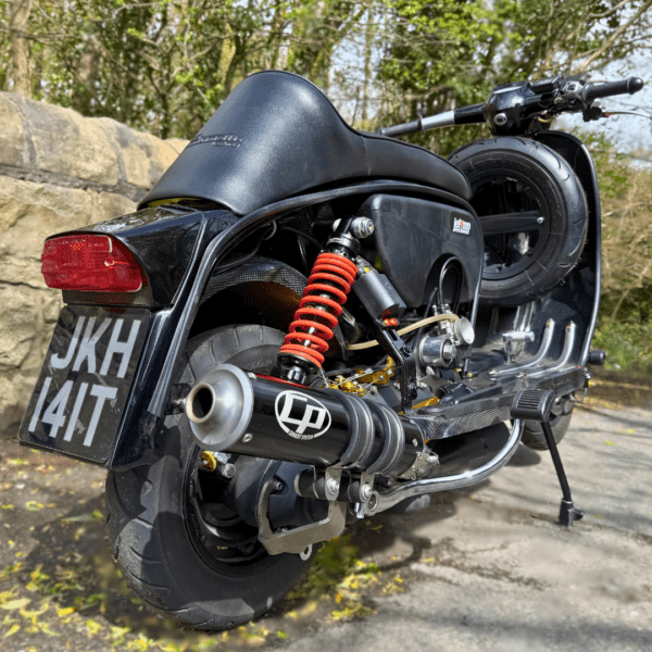 Stephen Mann from Sudbury with Ticket Number 7583 Wins Street Racer Lambretta with Full CASA Performance SST 265 Black Edition Engine - Thursday 24th April - Image 10
