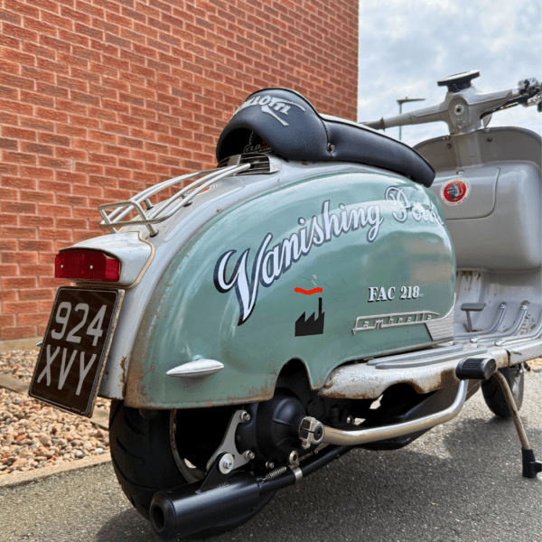 Andrew Smith from South Yorkshire with Ticket Number 4302 Wins Lambretta Series 2 Quattrini 218 Custom Build Rusto - Monday 21st April - Image 8