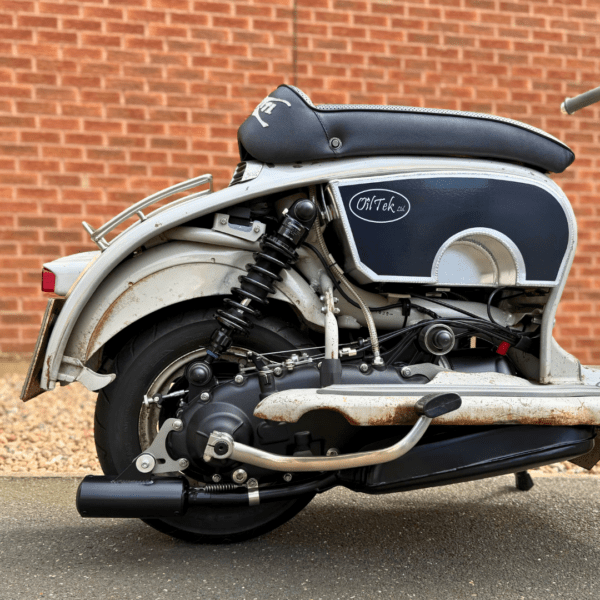 Andrew Smith from South Yorkshire with Ticket Number 4302 Wins Lambretta Series 2 Quattrini 218 Custom Build Rusto - Monday 21st April - Image 5