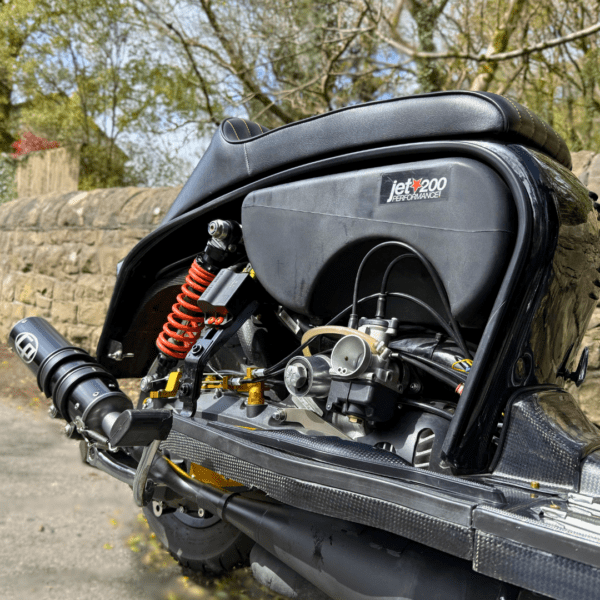 Stephen Mann from Sudbury with Ticket Number 7583 Wins Street Racer Lambretta with Full CASA Performance SST 265 Black Edition Engine - Thursday 24th April - Image 9