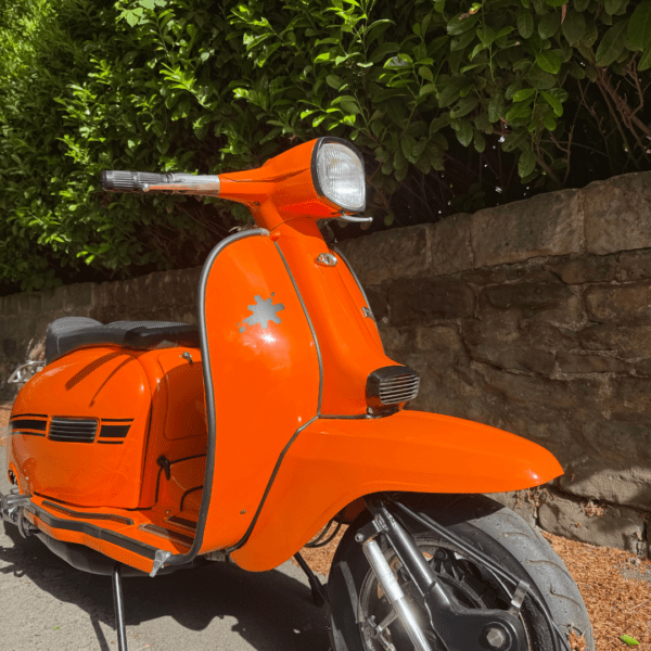 Richard Cowie from Aberdeen Ticket Number 3389 Orbit Orange Lambretta GP 125 with RB200 Engine - Thursday 8th May - Image 6