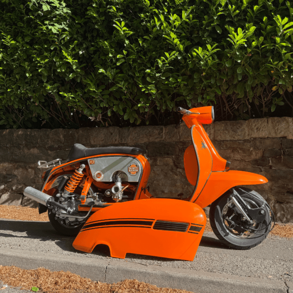 Richard Cowie from Aberdeen Ticket Number 3389 Orbit Orange Lambretta GP 125 with RB200 Engine - Thursday 8th May - Image 5