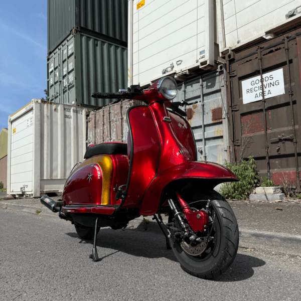 Phil Fisher from Coventry with Ticket Number 107616 Wins Darrell Taylor Tuned 35BHP Monza 238 Lambretta Series 2 - Thursday 22nd May - Image 6