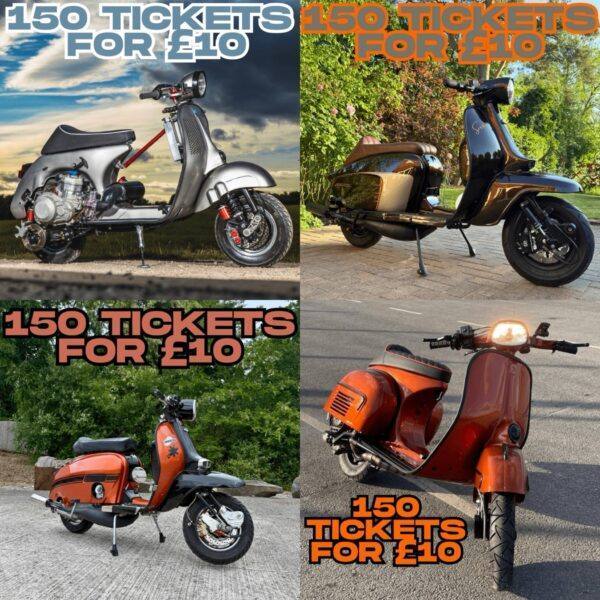1500 Tickets on all 4 Scooters! Auto Draw
