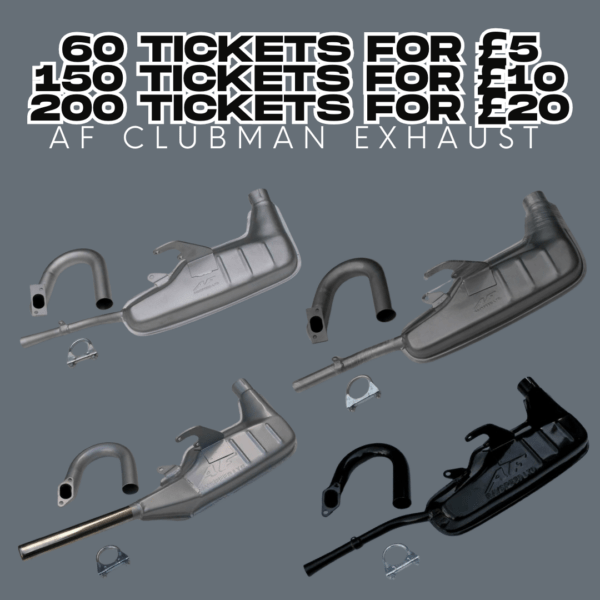 Choice of Lambretta AF Rayspeed Exhaust - Auto Draw