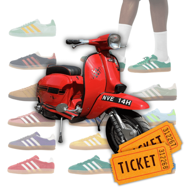 Adidas Gazelles & 20 Tickets on Lambretta GP 250 - Auto Draw #9