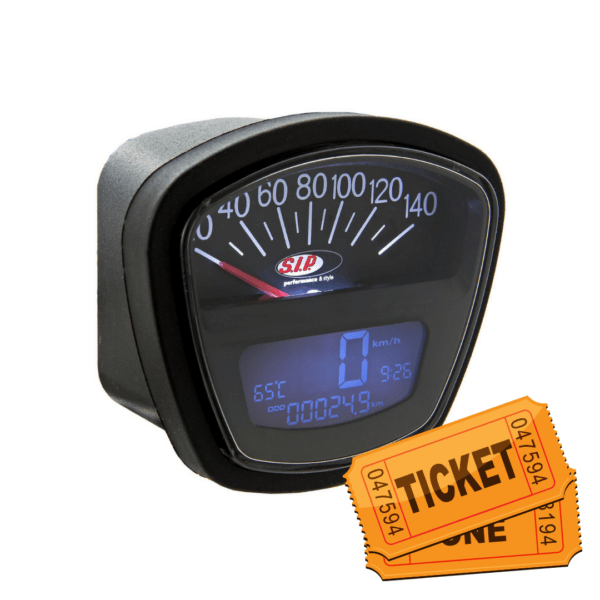 Lambretta Li LiS TV SX GP Series 3 SIP Digital Speedo & £20 Site Credit - Auto Draw