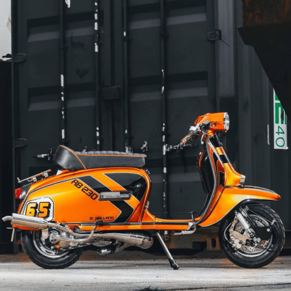 Pete Timmis from Market Drayton with Ticket Number 68616 Wins Lambretta GP RB 230 – Riding Dirty Customs Special Street Racer - Thursday 5th June - Image 3