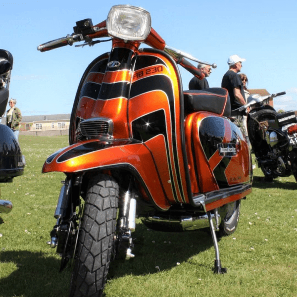 Pete Timmis from Market Drayton with Ticket Number 68616 Wins Lambretta GP RB 230 – Riding Dirty Customs Special Street Racer - Thursday 5th June - Image 2