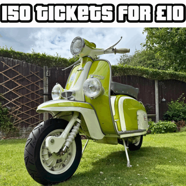 Katie Rackley from Middlesex with Ticket Number 110186 Wins 1962 Lambretta TV 175 AF 'S' Type - Thursday 3rd July
