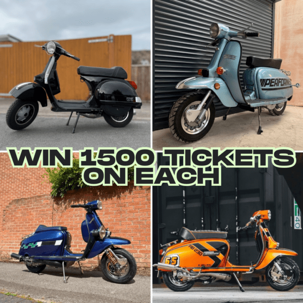 Win 1500 Tickets on all 4 Scooters! - Auto Draw
