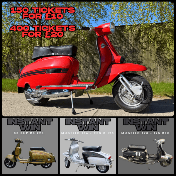 Rimini Lambretta Built UK Registered From New GP Electronic Plus 3 Instant Win Scooters