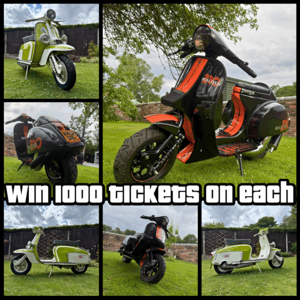 Win 1,000 Tickets on Tonights Scooters! Auto Draw